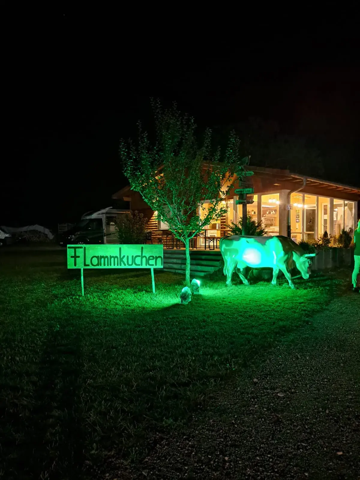 Outdoor-Beleuchtung am Bauernhof