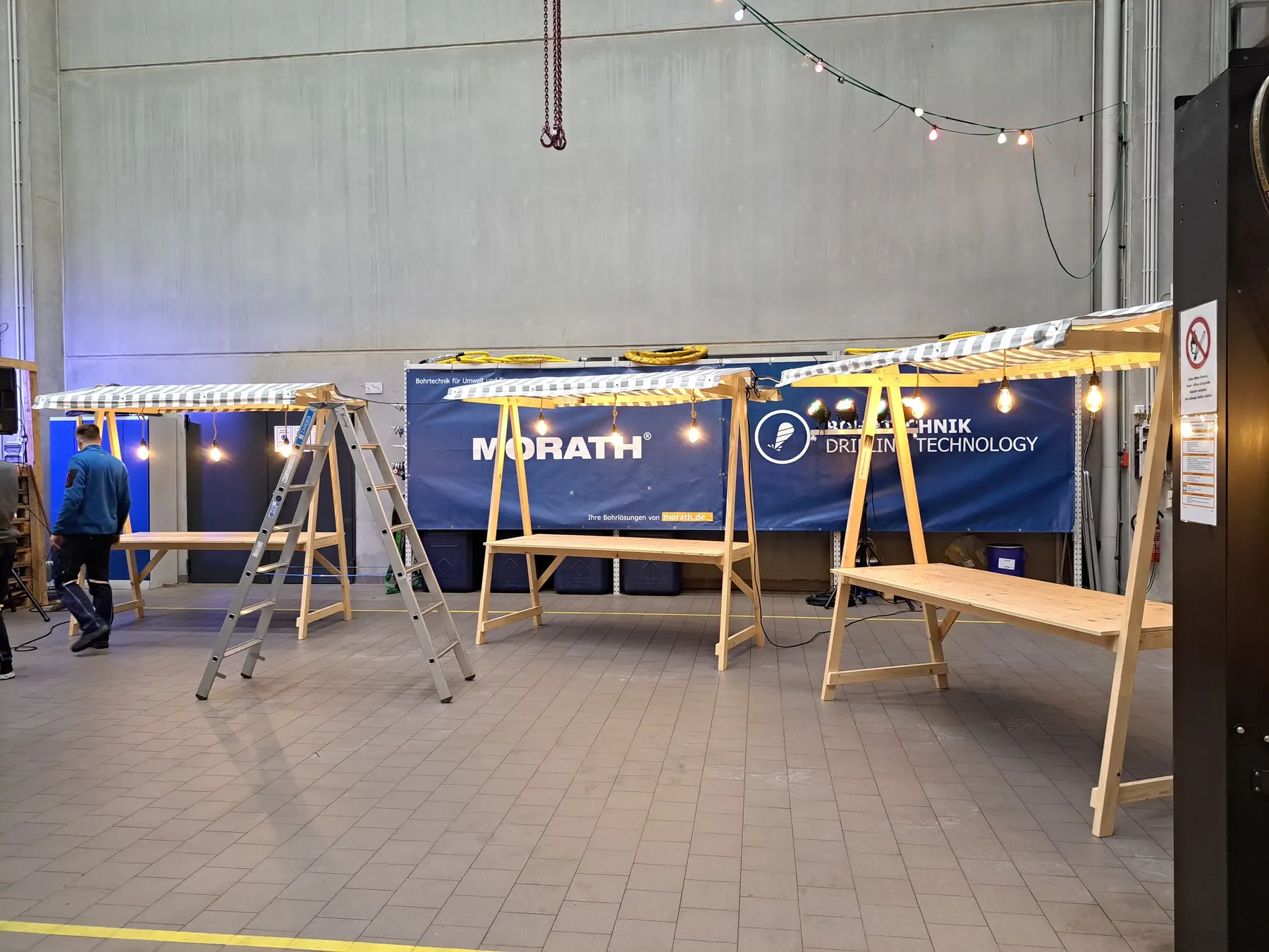 Messestand Industriehalle